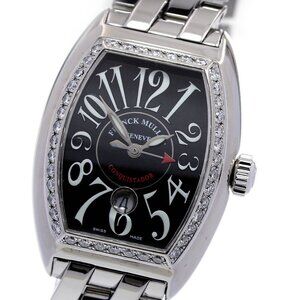 FRANCK MULLER Conquistador 8005LD1R diamond bezel date AT Ladies Watch_843865